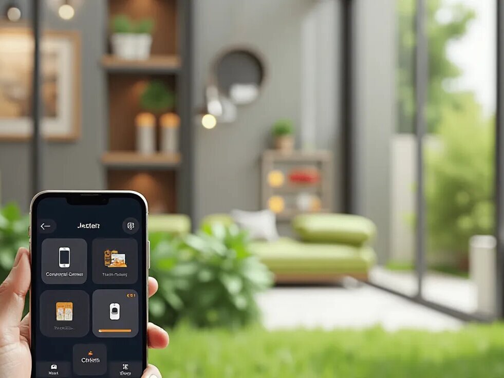 Интерфейс управления домом в смартфоне